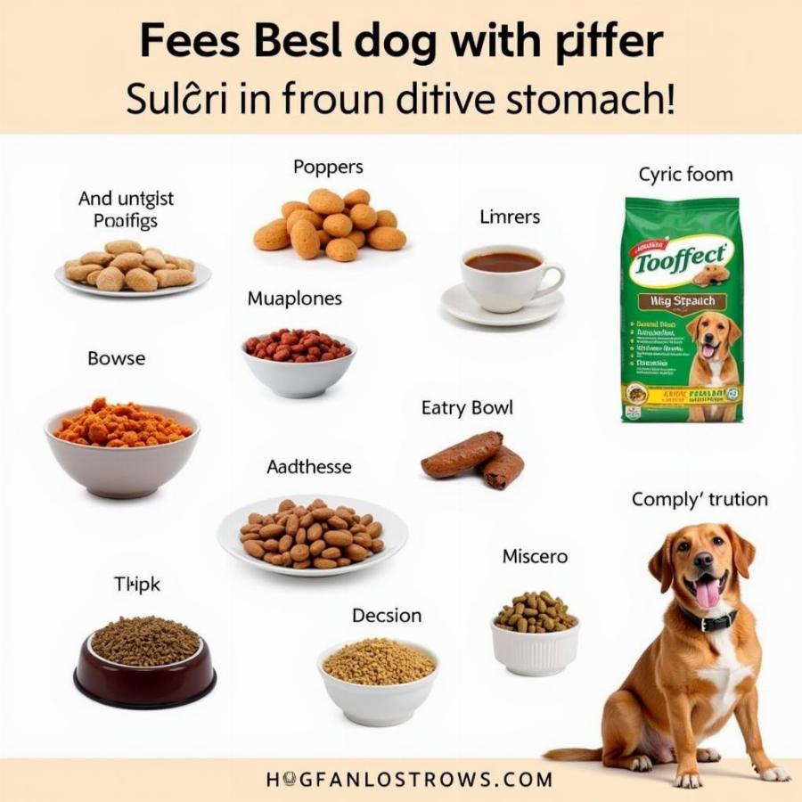 Choosing food for dogs with stomachaches