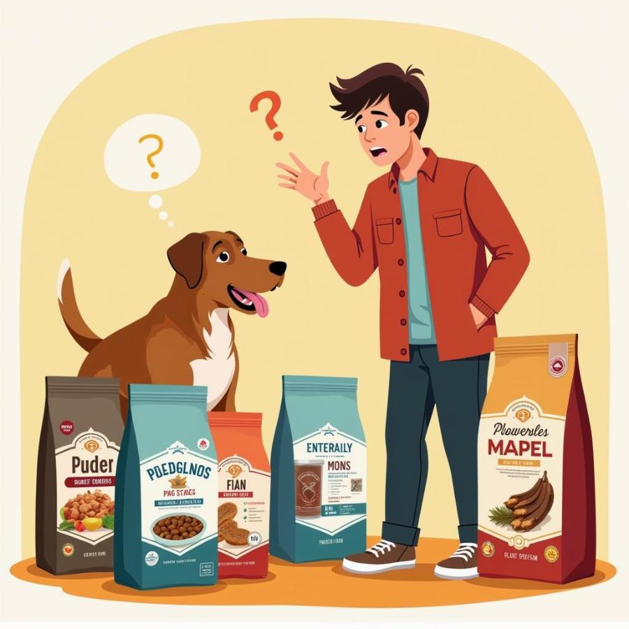 Choosing dry food for dogs with food allergies