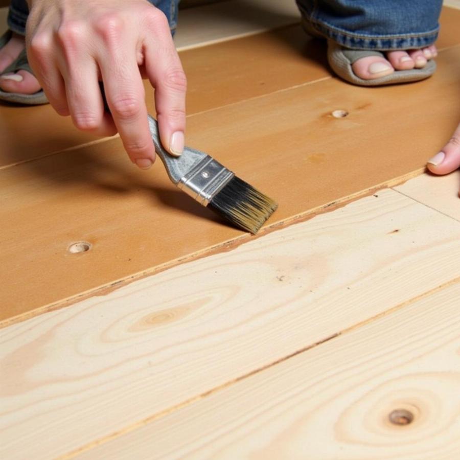 Waterproofing the floor