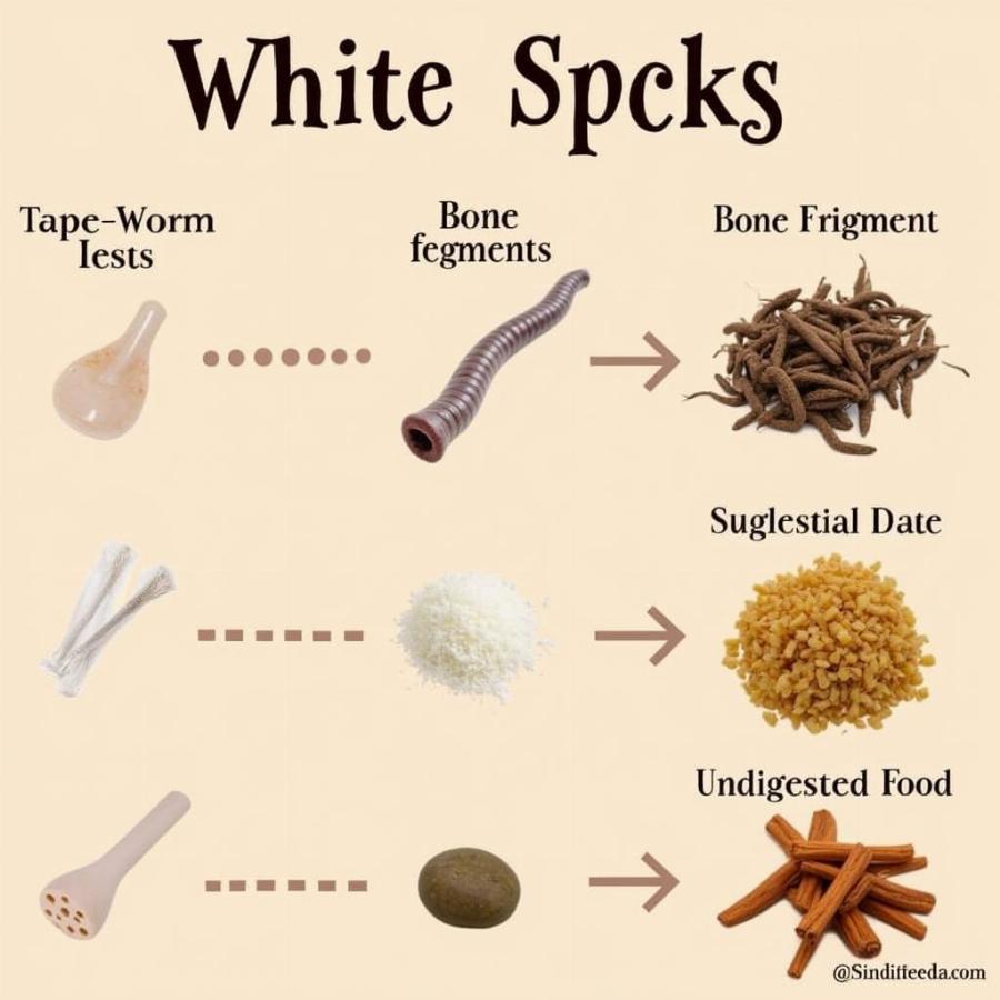 Comparing White Specks in Dog Poop from Different Causes