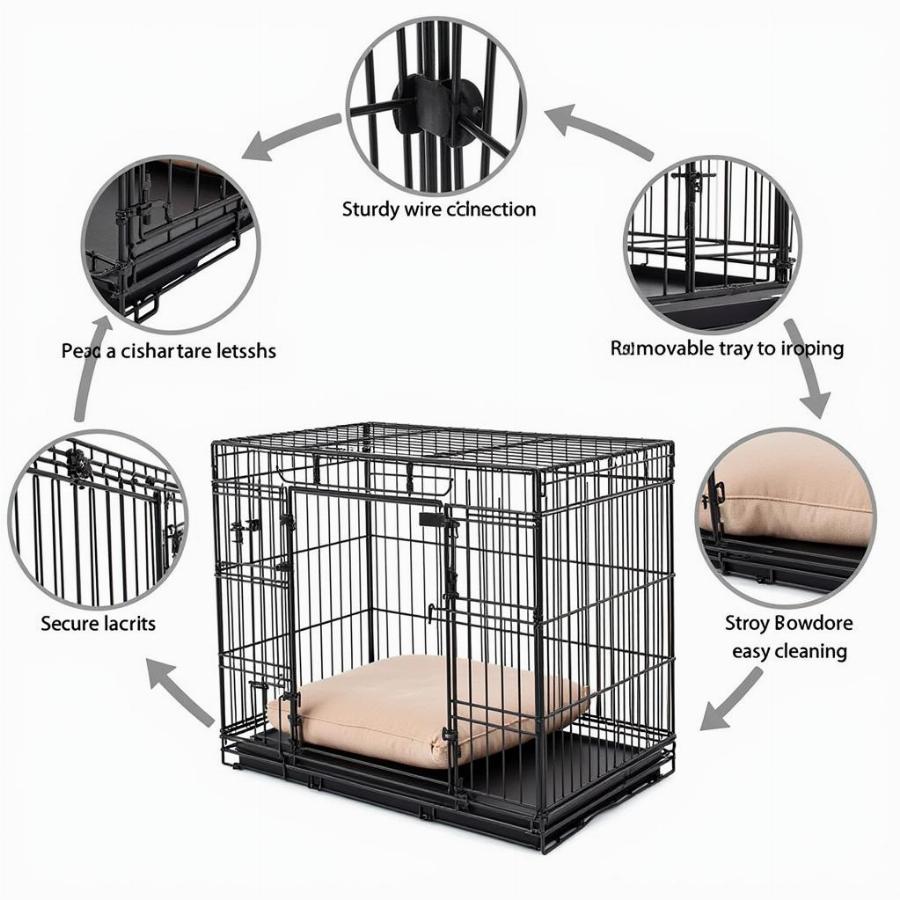 Key Features of a Large Indoor Dog Cage