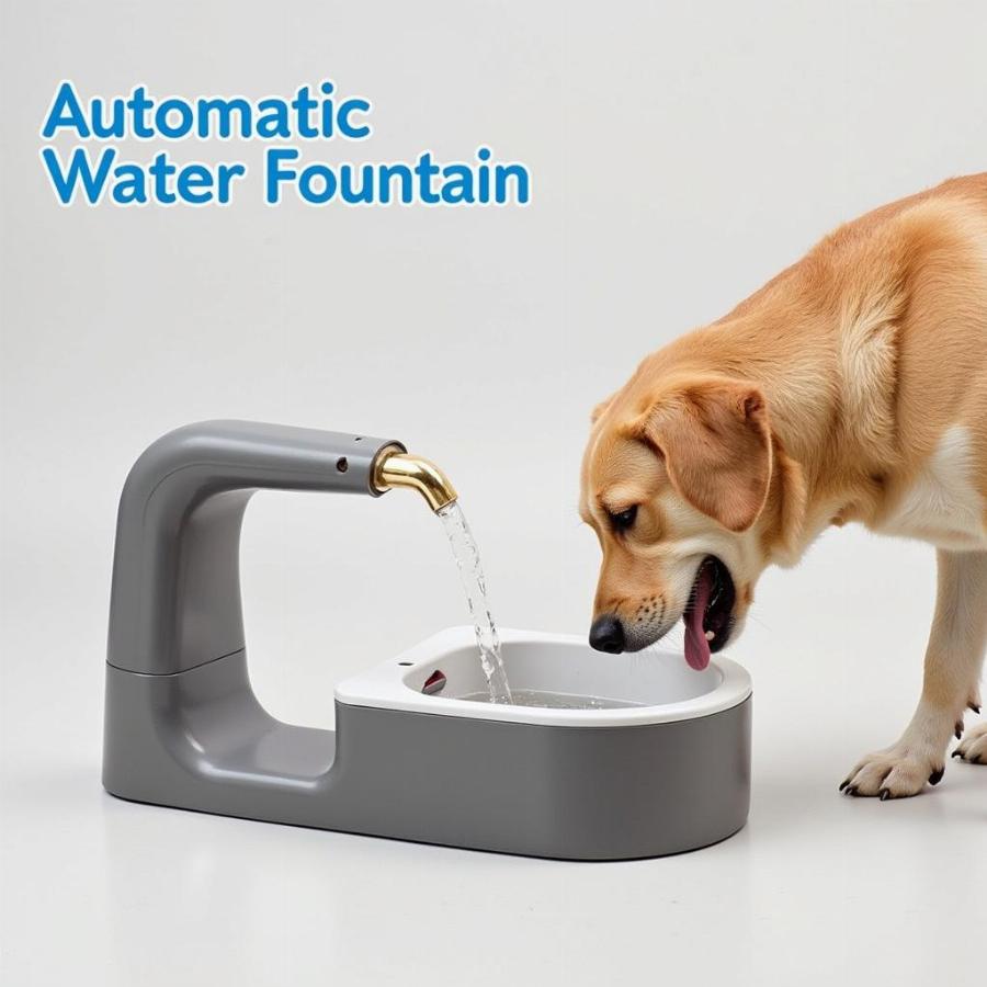 Automatic water fountain for dogs