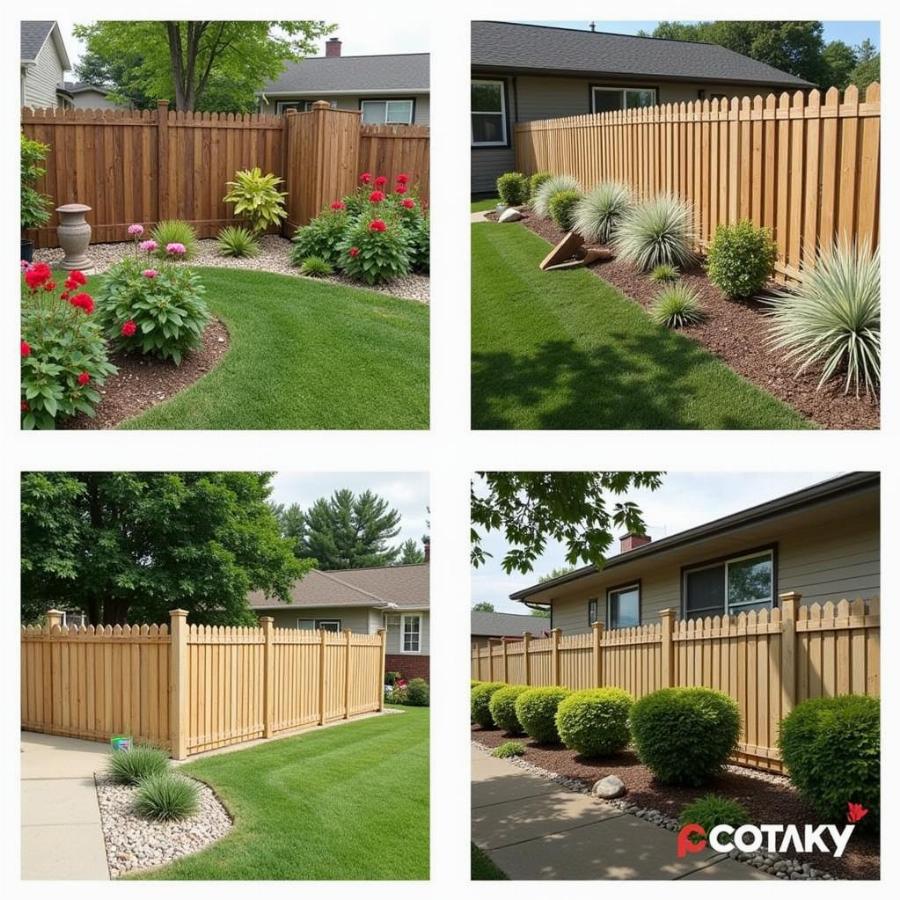 Landscaping with Dog Ear Fence Panels