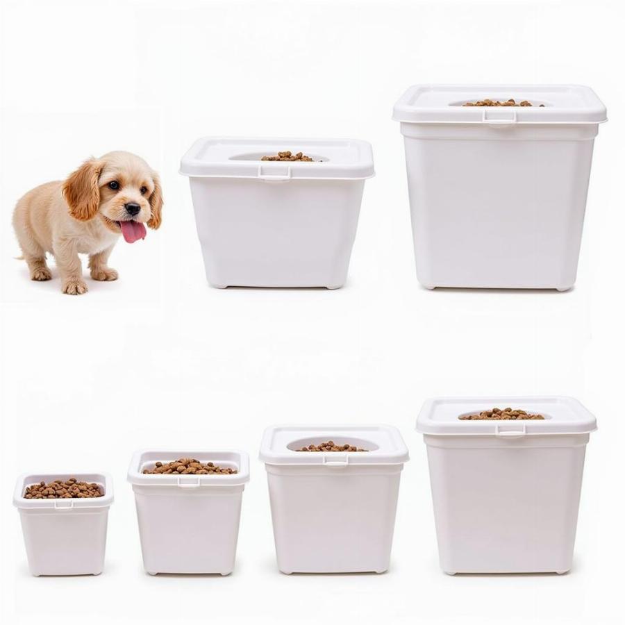 Lựa chọn kích cỡ dog storage feeder