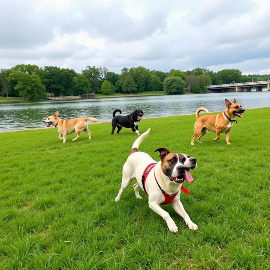 Estabrook Park Dog Exercise Area in Milwaukee