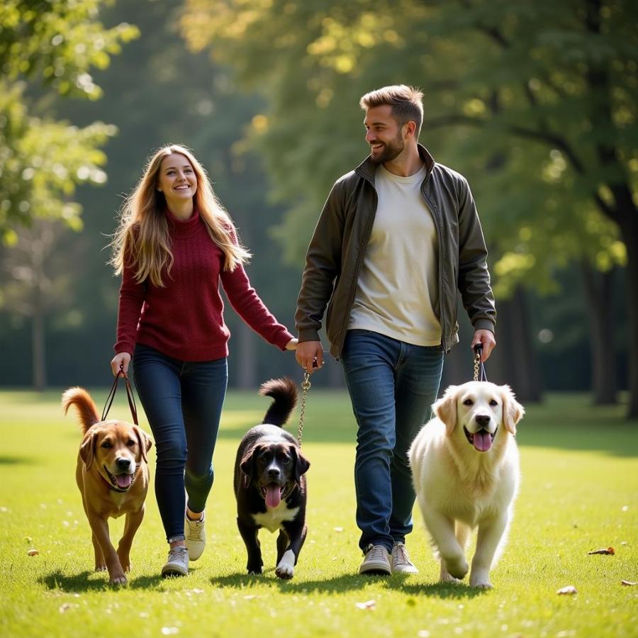 Typical Dog Walking Rates: Family Dog Walking