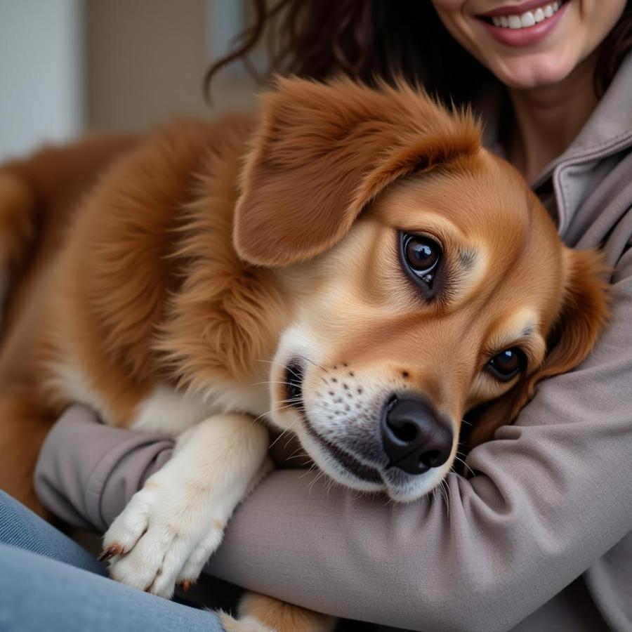 Goofy Ahh Dog Cuddling