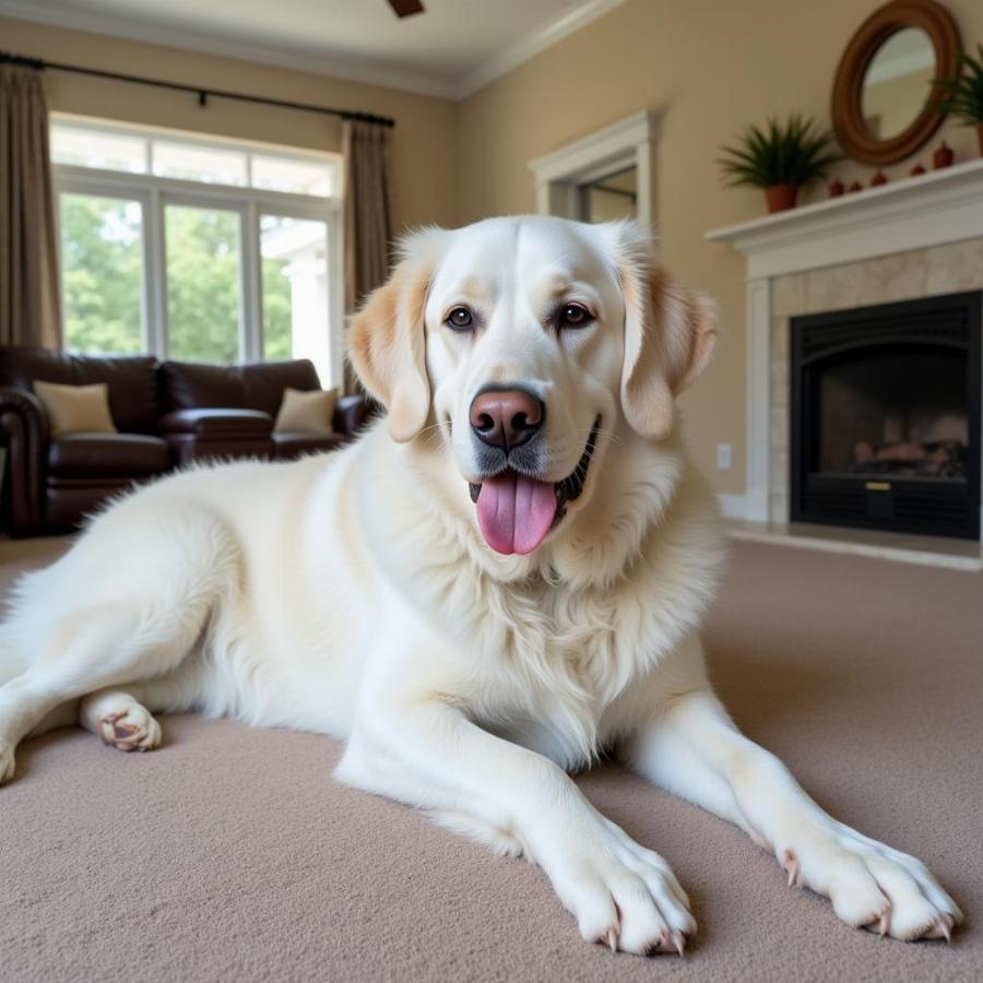 Great Pyrenees Indoors