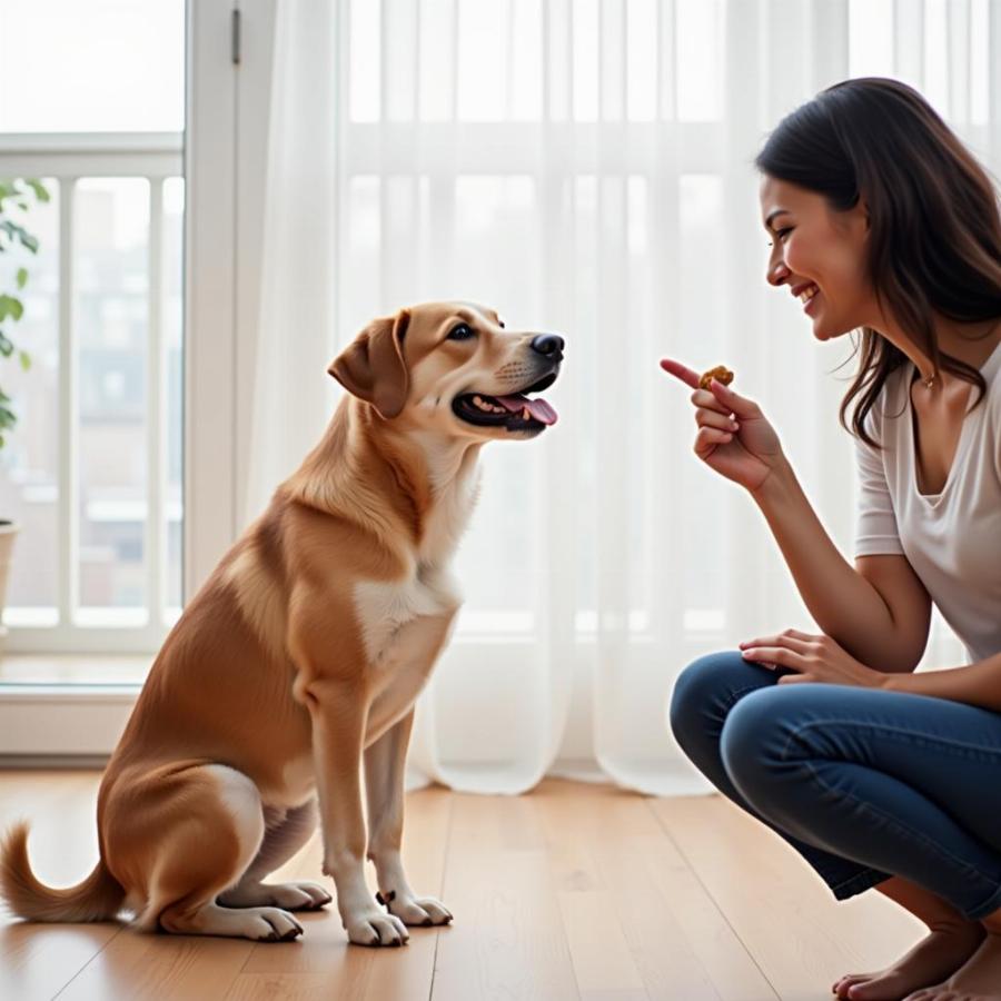 Huấn luyện chó bằng kẹo