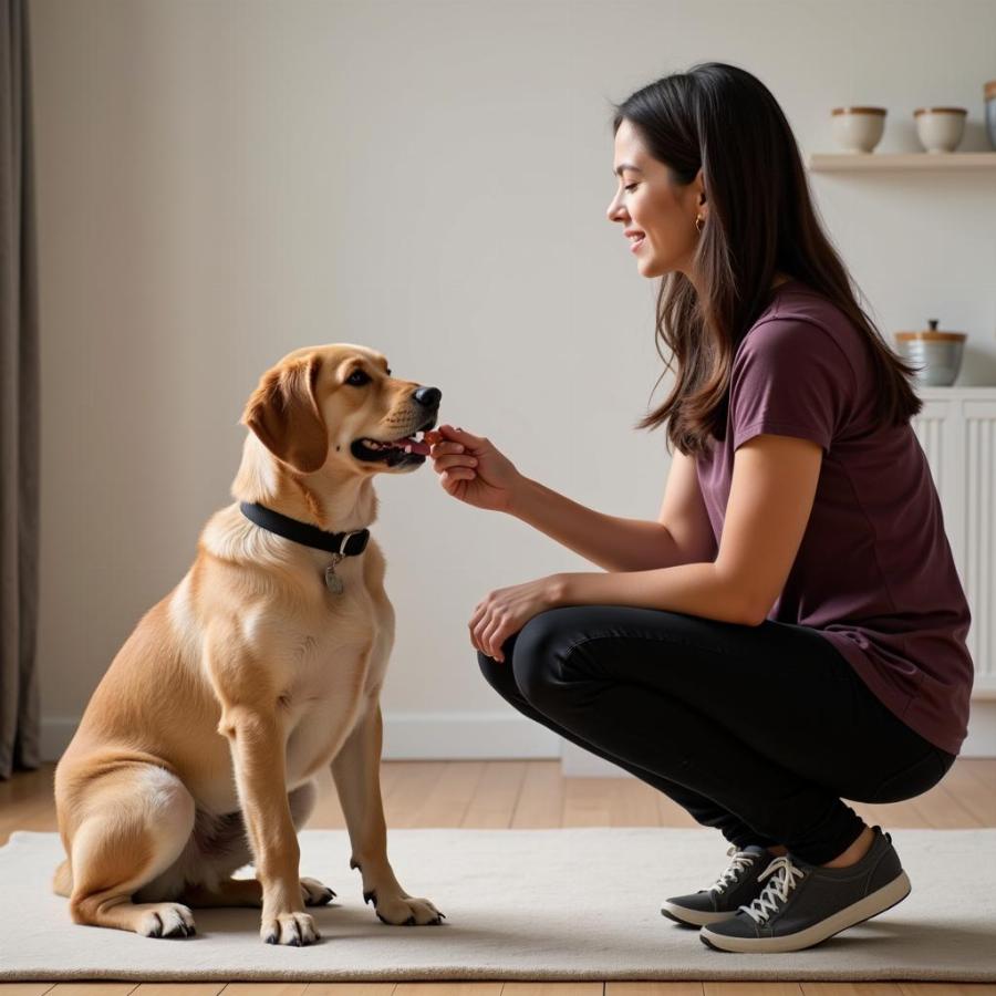 Training a dog not to bark