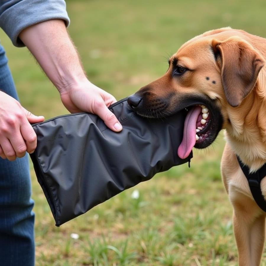 Training a Dog with a Bite Sleeve