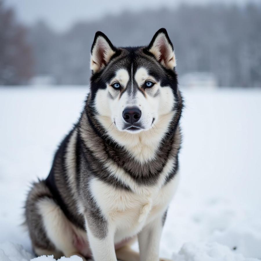 Husky Chó Rụng Lông Mùa Đông