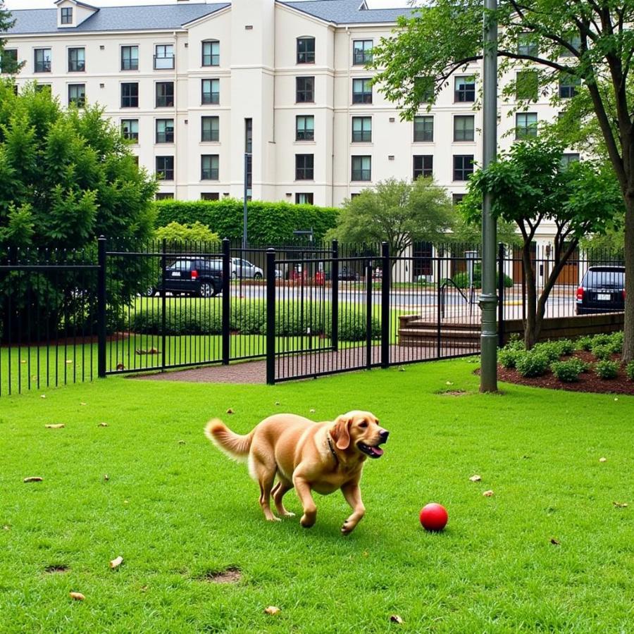 Dog-friendly hotel in Savannah, GA with a designated dog park