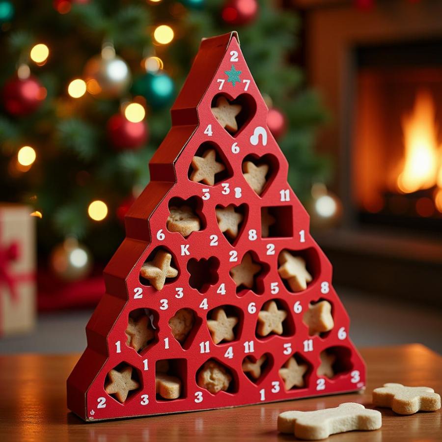 Dog Christmas Advent Calendar with Treats