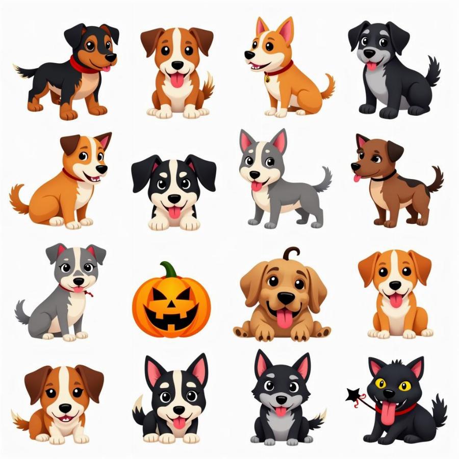 Lựa Chọn Phong Cách Halloween Dog Clipart