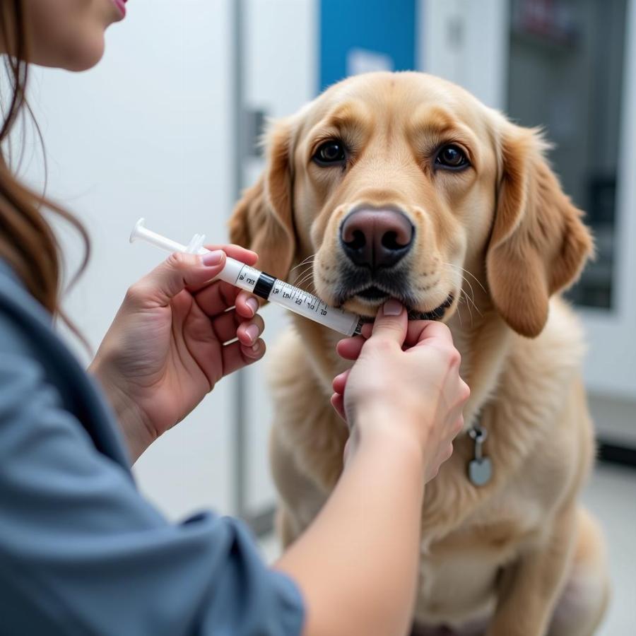 Administering Metronidazole to a Dog