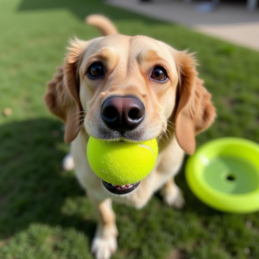 Balls and frisbees for dogs