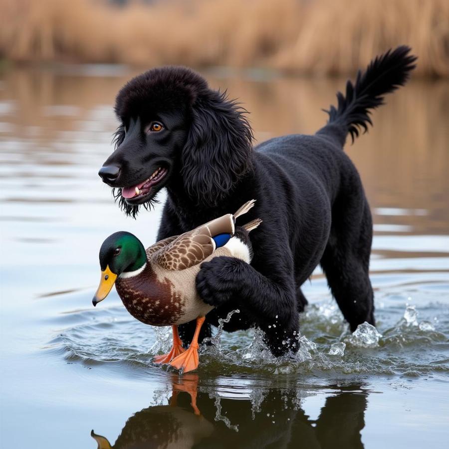 Chó Poodle săn vịt trời