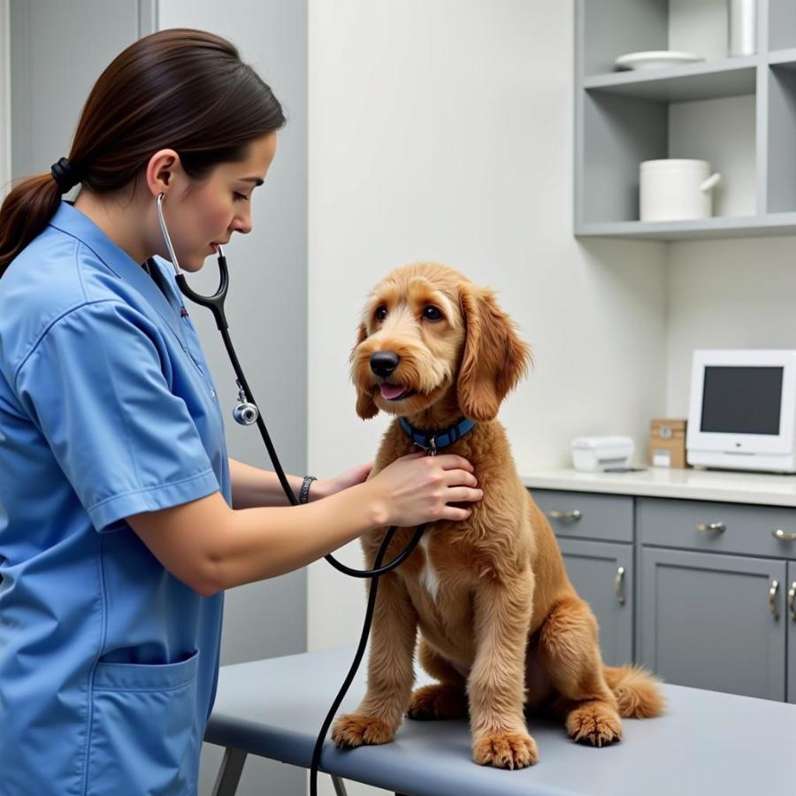 Swissdoodle Vet Visit