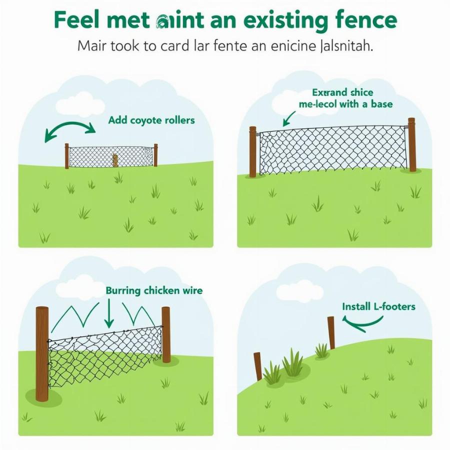 Reinforcing existing fences for enhanced dog safety