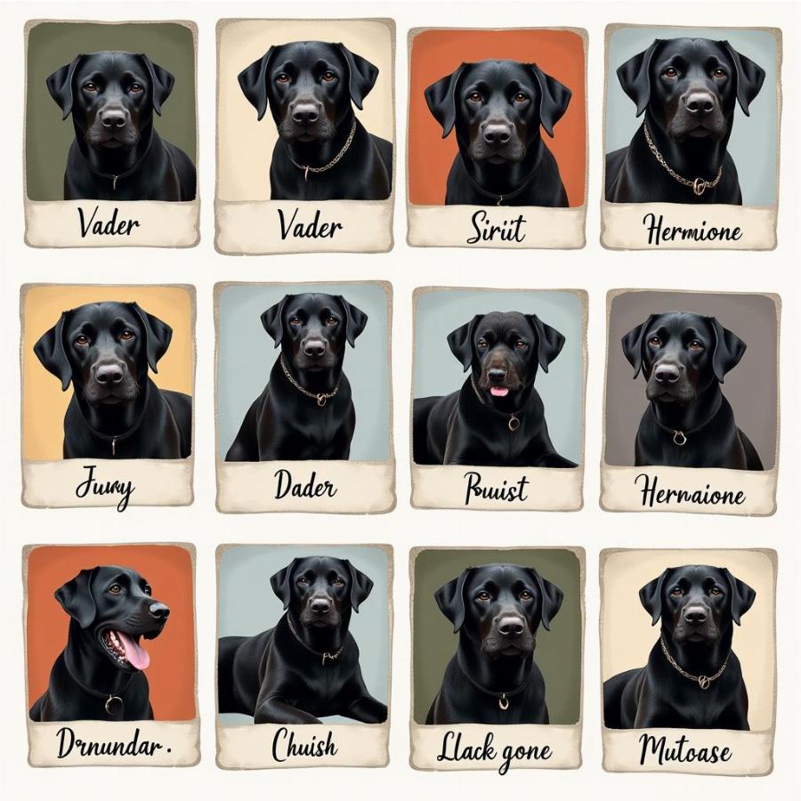 Pop Culture Inspired Black Lab Dog Names