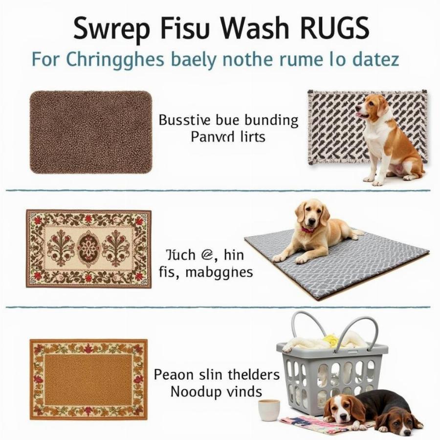 Choosing the right washable rug for your dog.