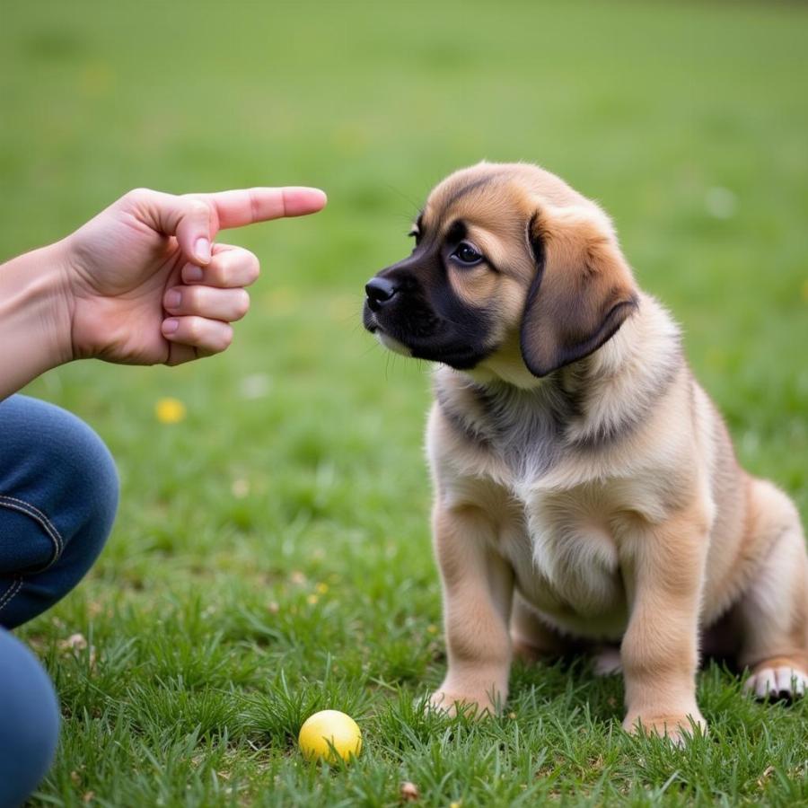 Training a Chinook puppy