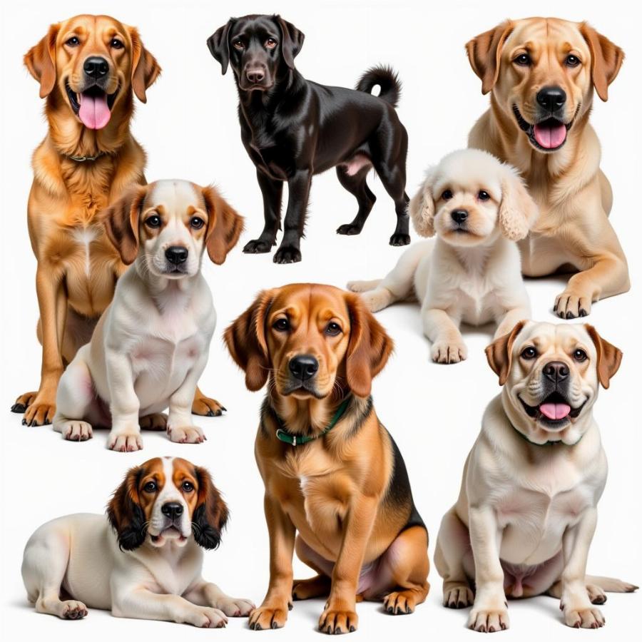 Various Dog Breeds