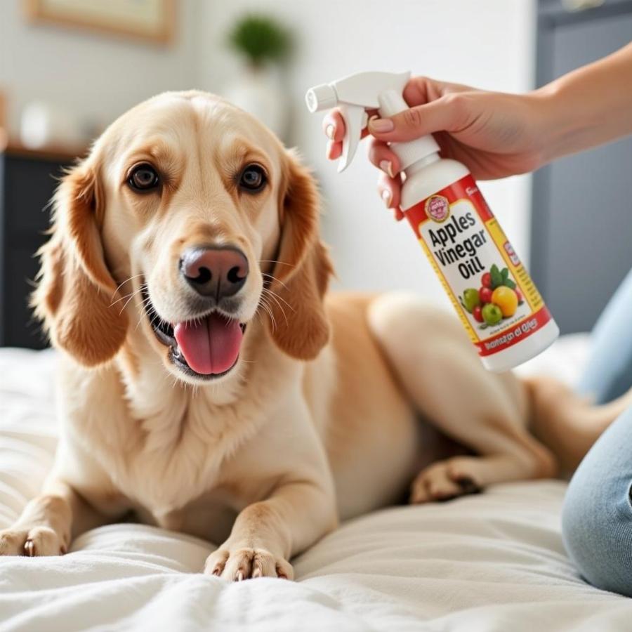 Homemade flea and tick spray for dogs