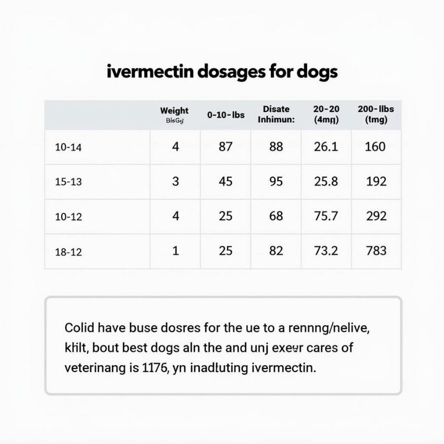 Ivermectin Dosage Chart for Dogs