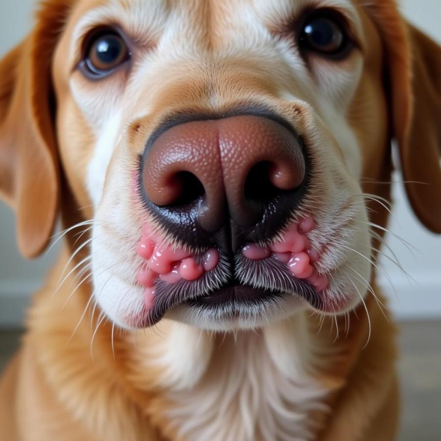 Symptoms of Dog Acne