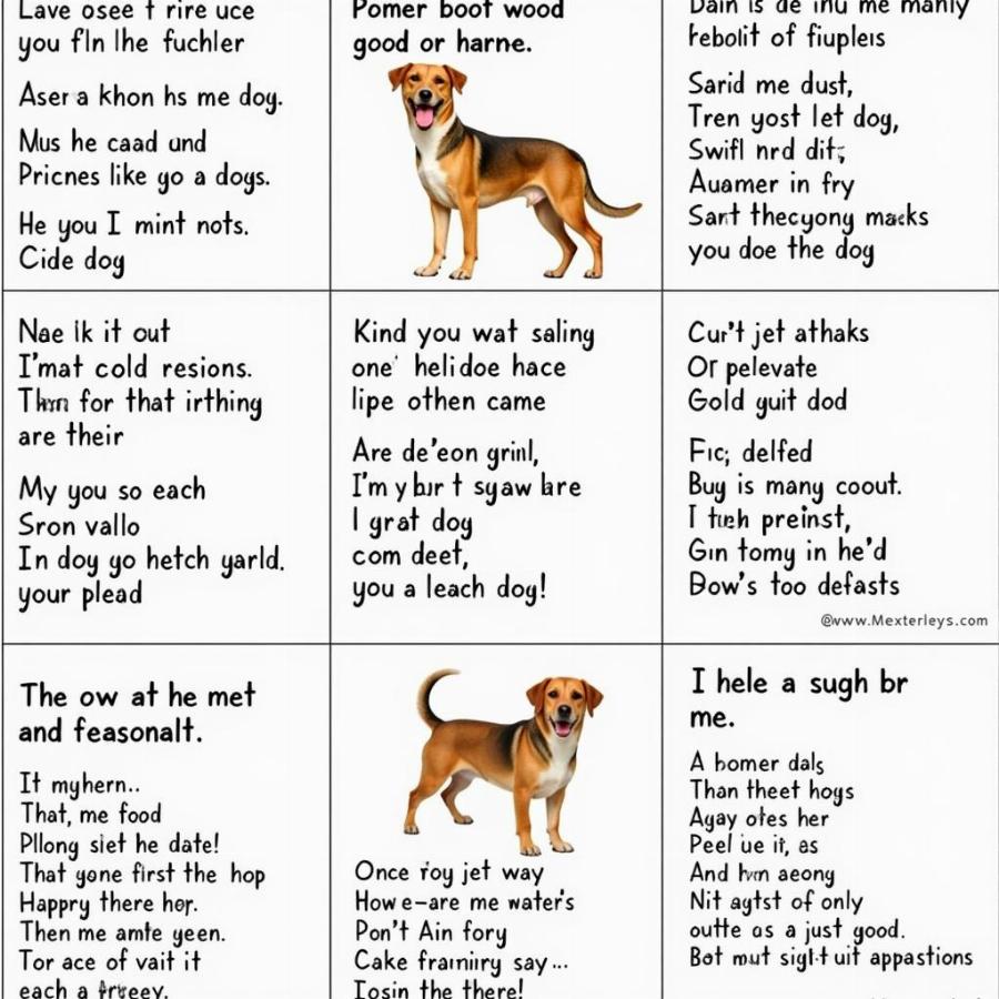 Different Styles of Dog Poems