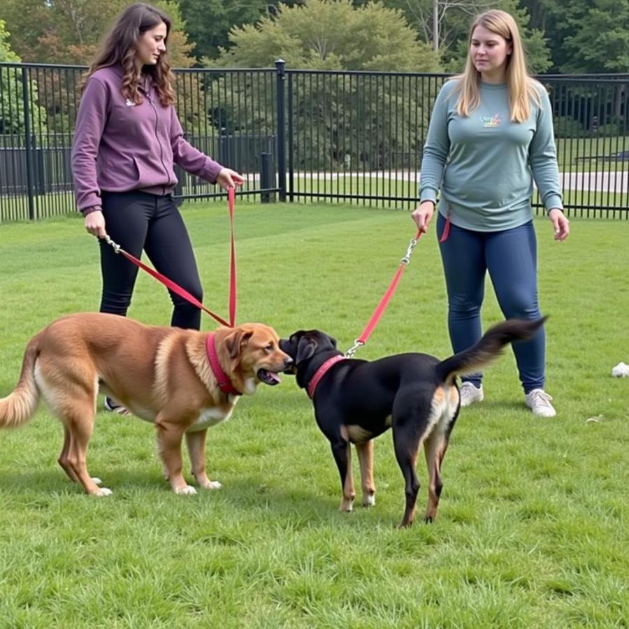 First Meeting Between Dogs