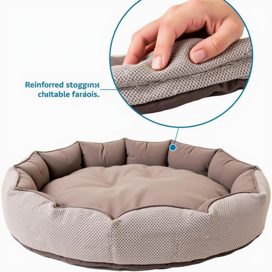 Durable Large Round Dog Bed