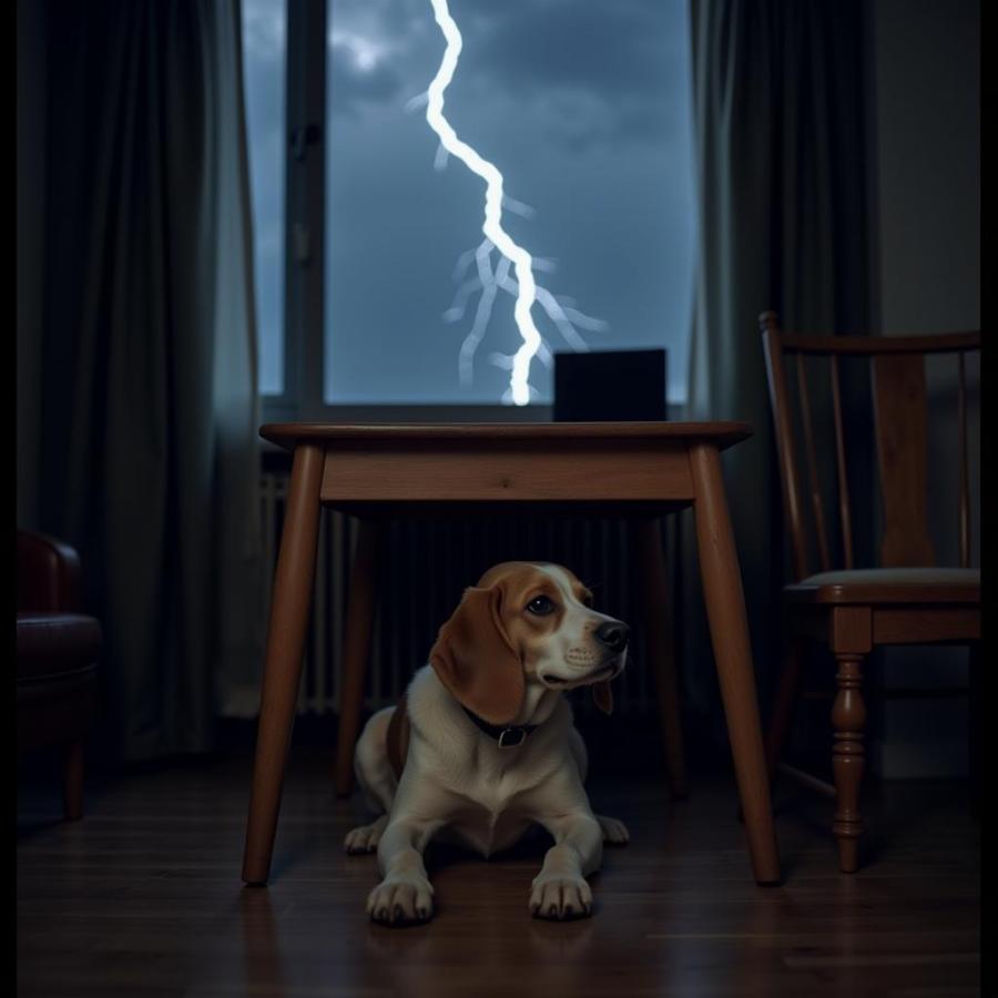 How to Help a Calm Dog During a Storm