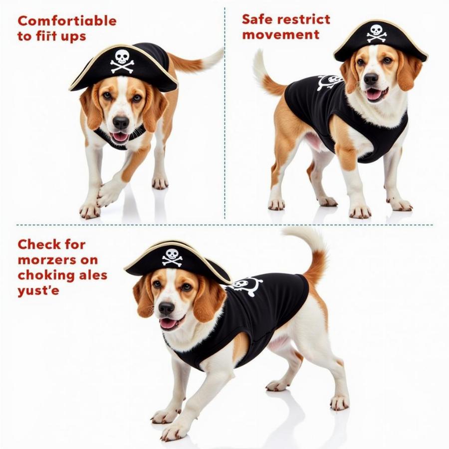 Safety tips for dog pirate outfits