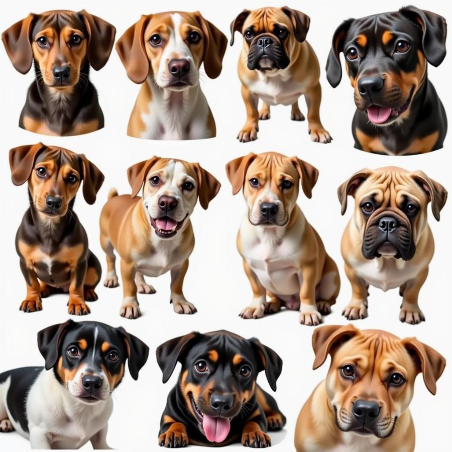 Weiner Dog Bulldog Mix Appearance Variations